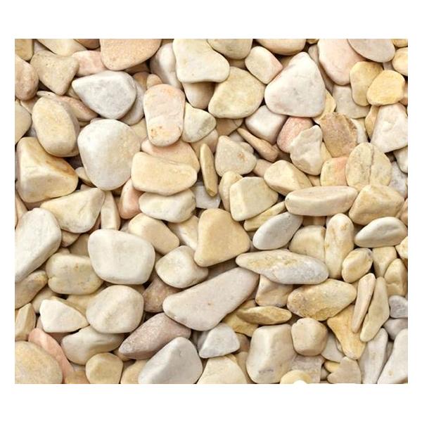 洋風の丸みのある化粧砂利です。敷き詰めるだけで洋風ガーデンの様な雰囲気になります。お庭や玄関周り路地などにもお使い頂けます。