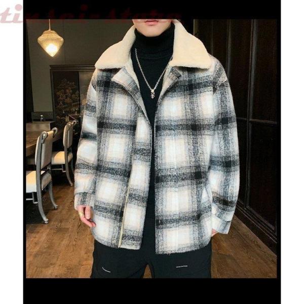 高評価のクリスマスプレゼント ダッフルコート メンズ カジュアルジャケット 冬服 ゆったりアウター カッコイイ アウトドア 防寒服 裏起毛ジャケット 長袖 チェック柄ダッフルコート ダッフルコート サイズ Xl Demolition Training