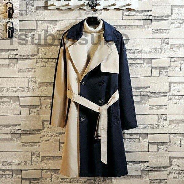 人気スポー新作 チェスターロングメンズ チェスタージャケットロングコートブルゾン ジャケットトレンチコート 切替オシャレ２色 ブルゾンカジュアル コート アウター Ericrobertmorse Com