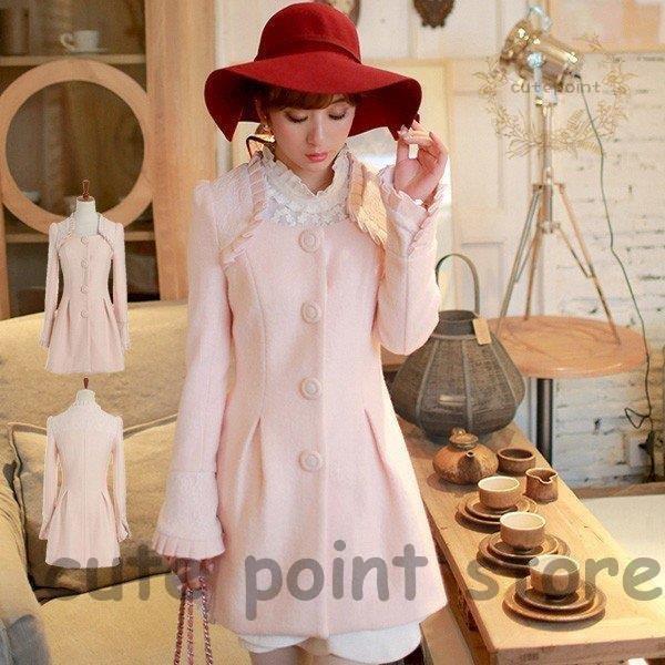 見事な 上品ムード溢れるヘビロテ確実マストアウター レディース 新作 新品 安い かわいい レース ラシャ フリル ふんわり くるみボタン レディース コート 個性 アウター コート アウター Postetelecom Gouv Cg