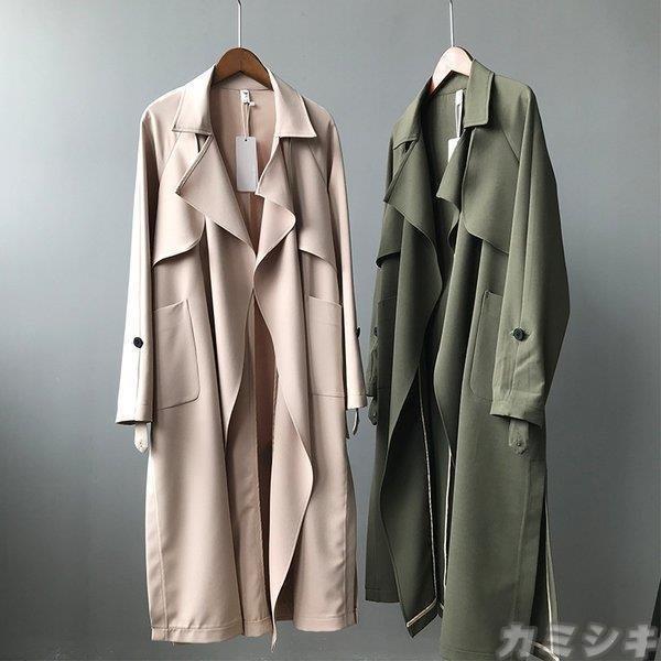 スペシャルオファ レディースロングトレンチコート春秋冬 代 カジュアル通勤 30代 40代 防風ファッション チェスターコート スプリングコート アウター ゆったり ロング丈 レディース トレンチコート 秋冬新作 40代 30代 コート アウター Www Construction Gouv Cg