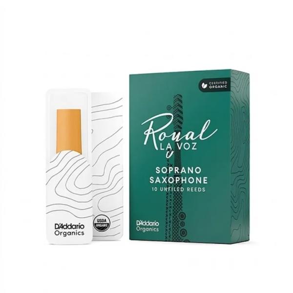D'Addario WOODWINDS ( ダダリオウッドウィンズ ) (旧RICO) ソプラノサックス用リード ラ・ヴォーズ La Voz (強度：MH) (10枚入) (メール便対応)