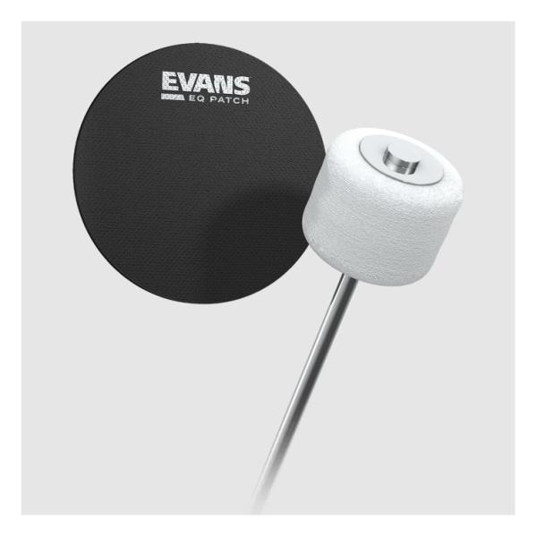 エバンス EQバスドラムパッチ ブラックナイロン EVANS EQPB1 【2枚入り】【追跡可能メール便 送料無料】