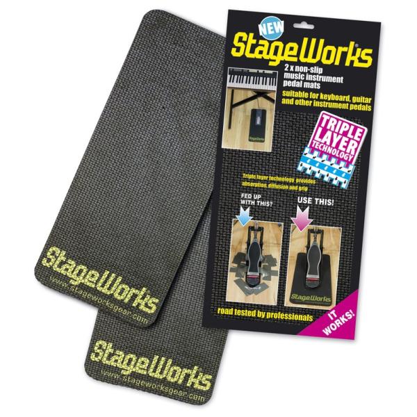 ステージワークス ノンスリップ ペダルマット【2枚入り】Stage Works :non-slip-pedal-mat:シライミュージック 通販 STAGE WORKS (ステージワークス) 滑り止め 防音マット Non-slip Pedal Mat