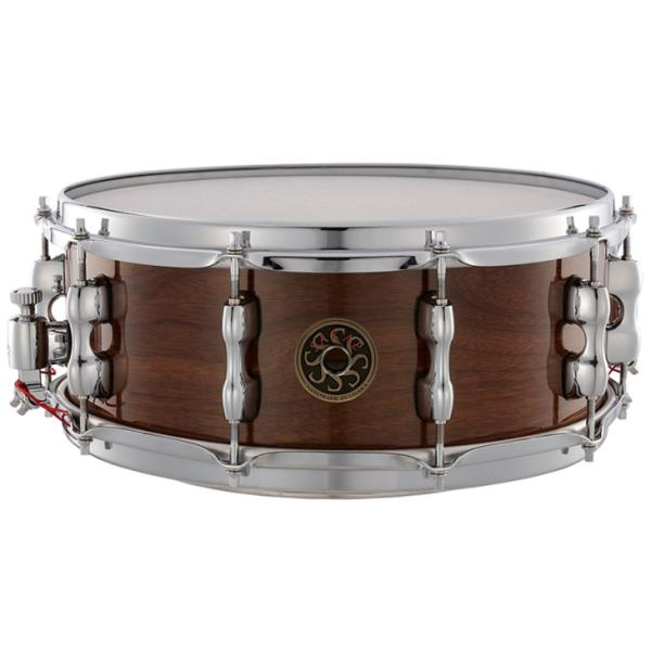 SAKAE (サカエ) JAPAN CUSTOM スネアドラム Walnut 14"× 5.5" 【専用ソフトケース付属】【送料無料】