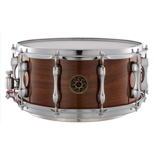 SAKAE (サカエ) JAPAN CUSTOM スネアドラム Walnut 14"× 6.5" 【専用ソフトケース付属】【送料無料】