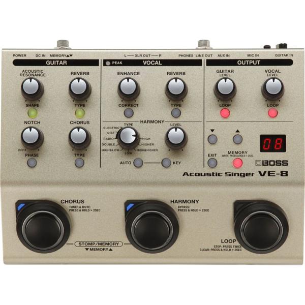 BOSS (ボス) VE-8 アコースティックシンガー  【送料無料(沖縄県・離島は別途送料が必要です)】