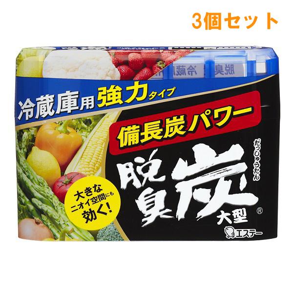 悪臭を強力に脱臭。備長炭＋活性炭が効く。キムチ臭・にんにく臭・生もの臭にも。中・大型冷蔵庫用（450Lまで）。ゼリー状の炭が小さくなったらお取替え