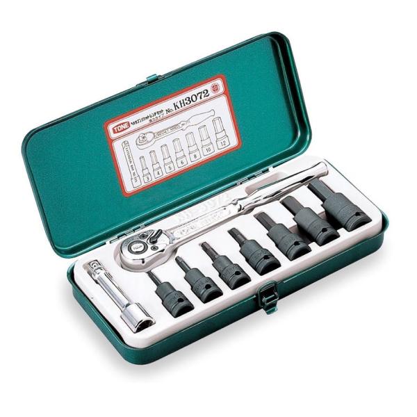 TONE ヘキサゴンソケットレンチセット（強力タイプ） KH3072