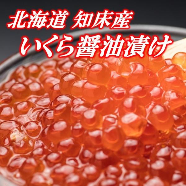いくら イクラ 醤油漬け 200g 新物 鮭 北海道 知床産 斜里町 製造者直販 2025年 さけ 天然 添加物不使用 旨味調味料不使用 オホーツク ギフト