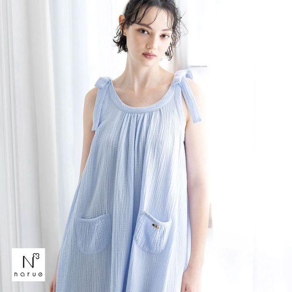 Narue ナルエー パジャマ シュークリームガーゼ R ワンピース ルーム 