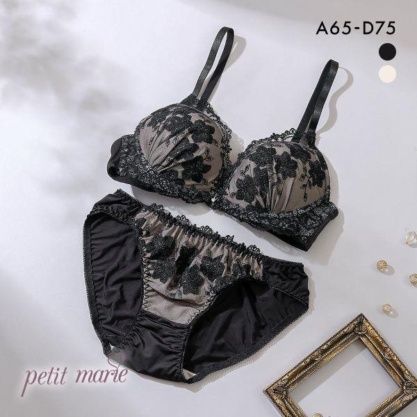 SHIROHATO プチマリー petit marie BLACK モノトーンシアー SHIROHATO プチマリー petit marie BLACK モノトーンシアー
