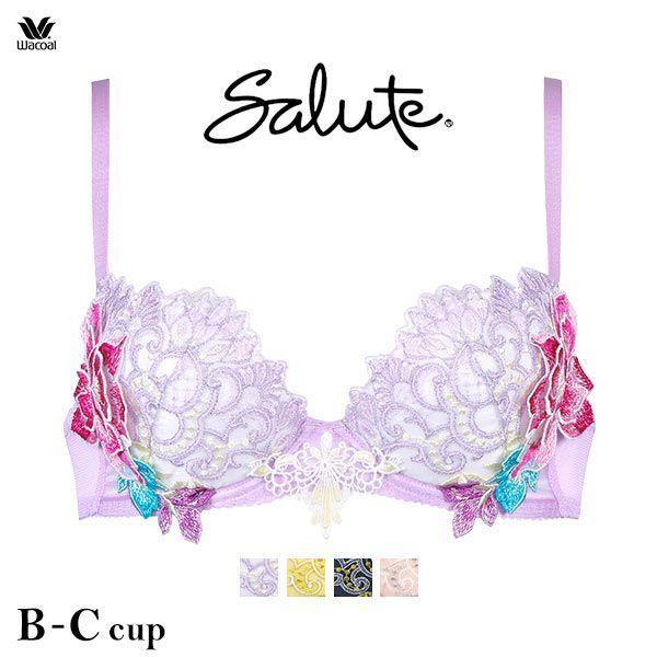 ブラジャー 40代 ワコール Salute サルート 新作 43 G 21 セール 脇肉 谷間 プッシュアップ P Up Btj443 B C Wacoal 21ss 43g Shirohato 白鳩 通販 Paypayモール
