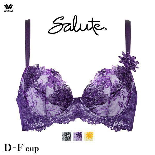 ブラジャー 大きいサイズ ワコール Salute サルート 新作 37 G セール デコルテ 谷間 女優bra リフトアップ Btj737 D E F Wacoal aw 37g 単品 Shirohato 白鳩 通販 Paypayモール