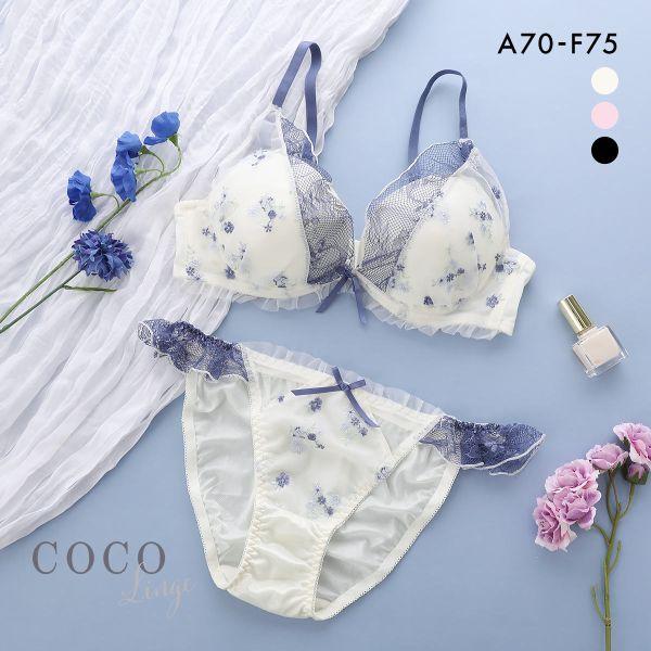 COCO Linge（ココランジェ） ブラジャー プチフラワーメロー ショーツ