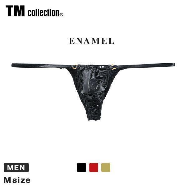 ティーエム コレクション Tm Collection Enamel Dカン Vカットハーフバック ビキニ メンズ 前とじ エナメル もっこり メール便 4 Shirohato 白鳩 通販 Paypayモール