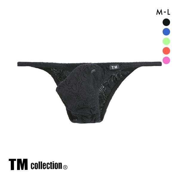 ブリーフ ティーエム コレクション もっこりシャープ ハーフバック ML メンズ 前とじ ビキニ 日本製 TM collection Soft woolly lace 男性下着 メンズ下着