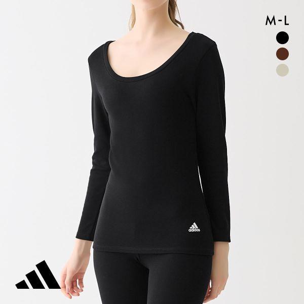 adidas アディダス 8分袖インナー 吸湿発熱 レディース