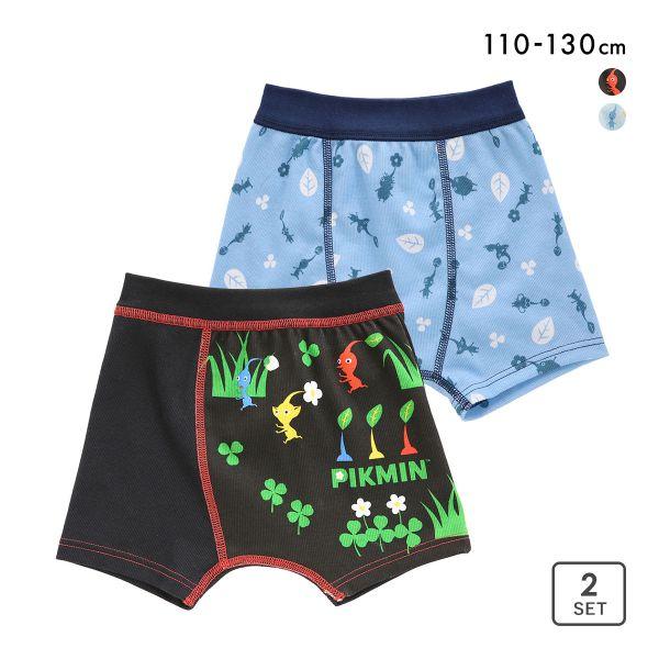 ぴくみん出品 2枚パンツ SHIROHATO ピクミン キッズ ジュニア ボクサーブリーフ 2枚