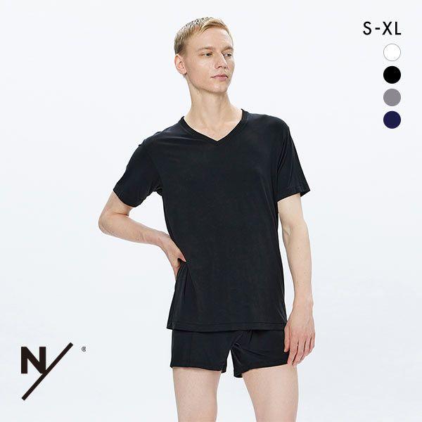 ニュートラルワークス NEUTRALWORKS. MENS MXP NSD エヌスキンデオ 半袖 Vネック Tシャツ インナー 消臭 メンズ