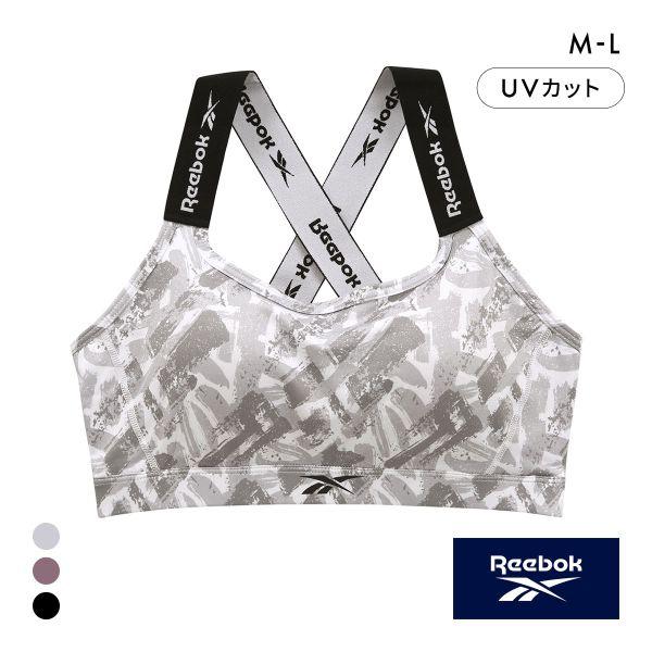 リーボック レディース バッククロスロゴ ハーフトップ ノンワイヤー スポーツブラ レディース ドライ M L Reebok LADYS 爆買