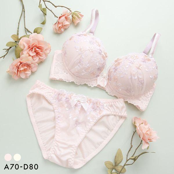 SHIROHATO（白鳩） ブラジャー ショーツセット ピュアシェリ 脇高 3色