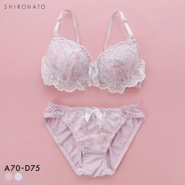 SHIROHATO（白鳩） ブラジャー ショーツセット ピュアシェリ フラワー