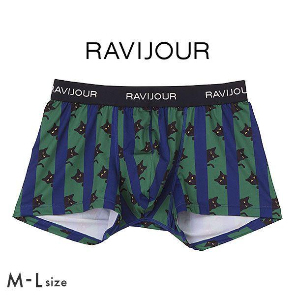 ラヴィジュール Ravijour クロ猫ストライプ ボクサーパンツ メンズ 前とじ Ml Shirohato 白鳩 通販 Paypayモール