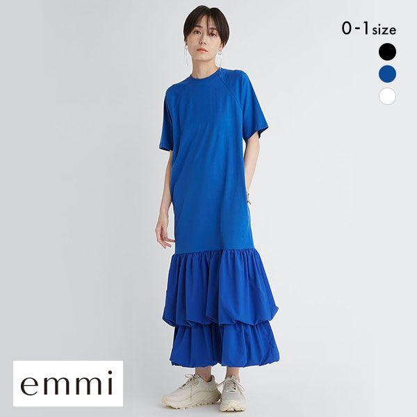 emmi エミ atelier ドッキングTEEタフタワンピース : SHIROHATO(白鳩 