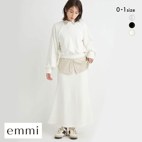 emmi エミ アトリエ 裏起毛プルオーバースカートセット atelier  