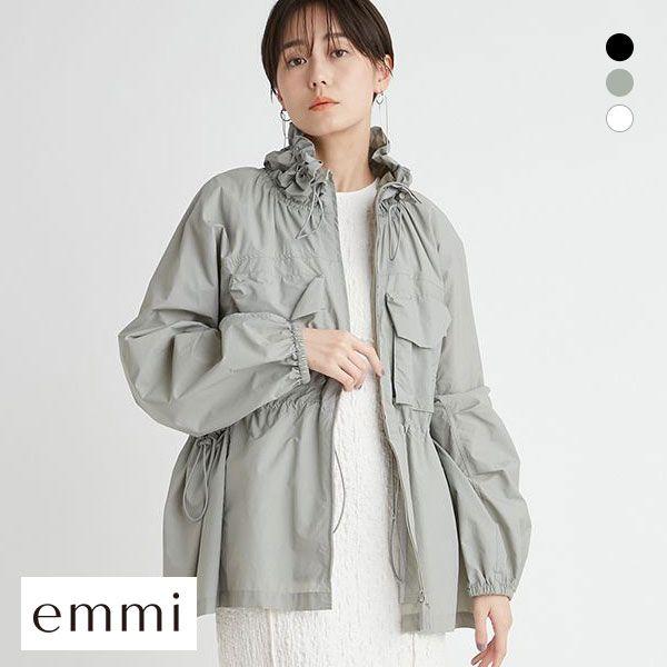 emmi エミ atelier 撥水ワッシャーブルゾン : SHIROHATO(白鳩 emmi エミ atelier 撥水ワッシャーブルゾン : SHIROHATO(白鳩