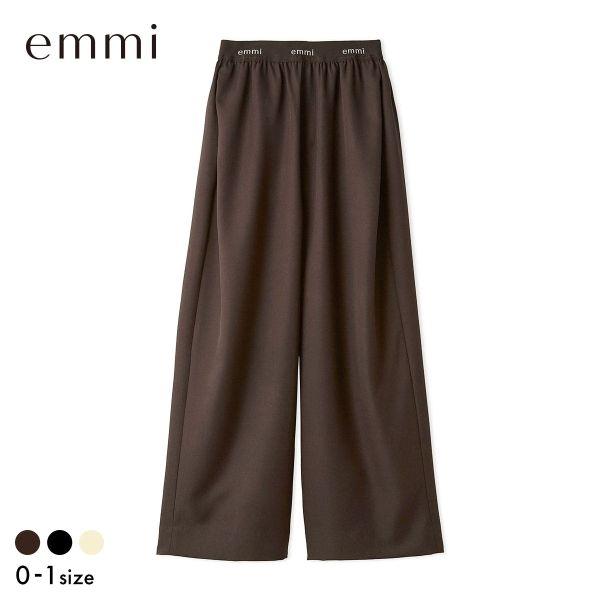 エミ emmiロゴゴムジャガードタックパンツ emmi