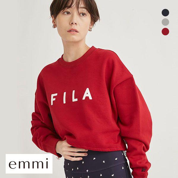 emmi yoga エミ FILAコラボプルオーバー 単品 長袖 : SHIROHATO emmi yoga エミ FILAコラボプルオーバー 単品 長袖 : SHIROHATO