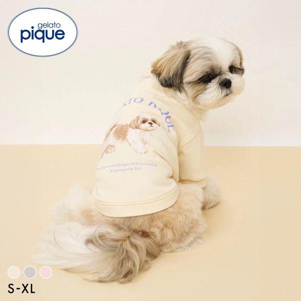 ジェラートピケ CAT&DOG お散歩ドッグ裏毛プルオーバー ジェラピケ ペット gelato pique