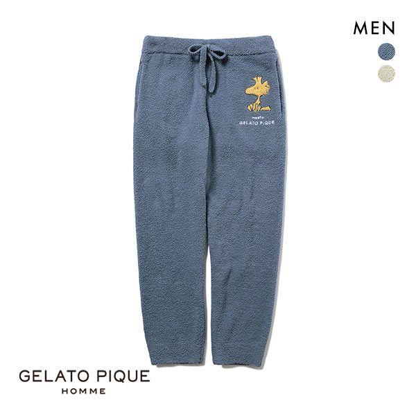 パジャマ ルームウェア ジェラートピケ オム Gelato Pique Homme メンズ Peanuts べビモコジャガードロングパンツ ジェラピケ Shirohato 白鳩 通販 Paypayモール