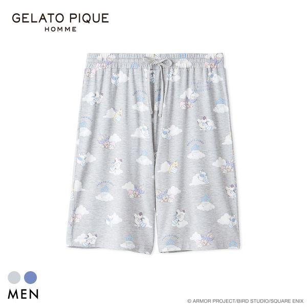 ジェラートピケ オム メンズ ドラゴンクエスト 総柄ハーフパンツ ジェラピケ パジャマ ルームウェア GELATO PIQUE DRAGON QUEST HOMME