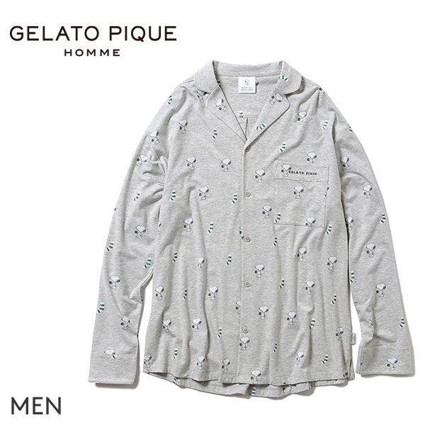 ジェラートピケ オム Gelato Pique Homme メンズ Peanuts Homme シャツ ジェラピケ パジャマ ルームウェア Shirohato 白鳩 通販 Paypayモール