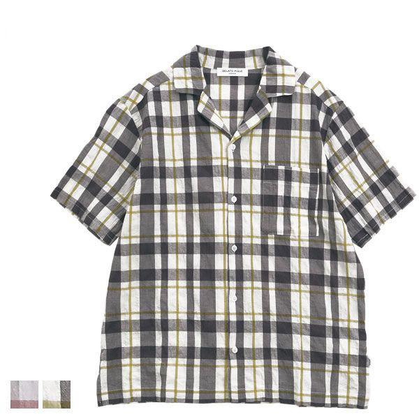 ジェラートピケ オム Gelato Pique Homme メンズ チェックシャツ ジェラピケ ルームウェア パジャマ メール便 30 Shirohato 白鳩 通販 Paypayモール