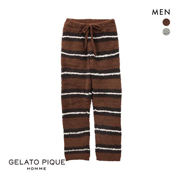 パジャマ ルームウェア ジェラートピケ オム Gelato Pique Homme メンズ ジェラートマカロンボーダーロングパンツ ジェラピケ Shirohato 白鳩 通販 Paypayモール