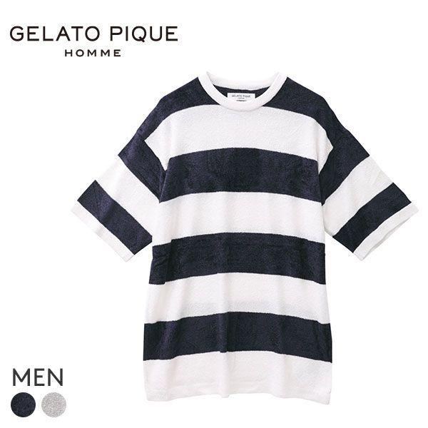 ジェラートピケ オム Gelato Pique Homme メンズ スムーズィーライト クール2ボーダープルオーバー ジェラピケ パジャマ ルームウェア Shirohato 白鳩 通販 Paypayモール