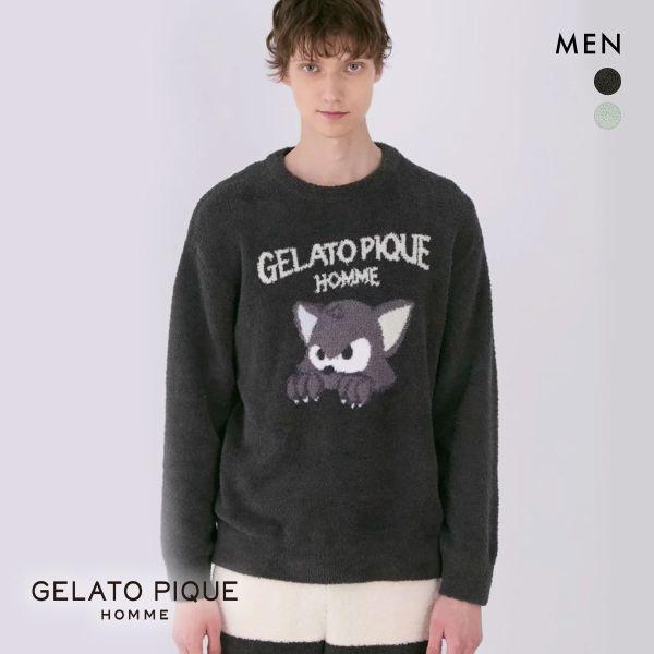 ジェラートピケ オム メンズ HOMME ベビモコキャットジャガードプル 