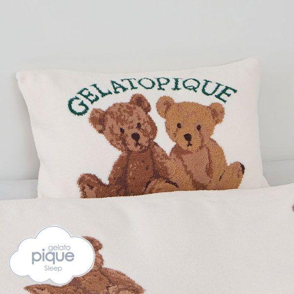 ジェラートピケ gelato pique Sleep ベア ジャガードピローケース  