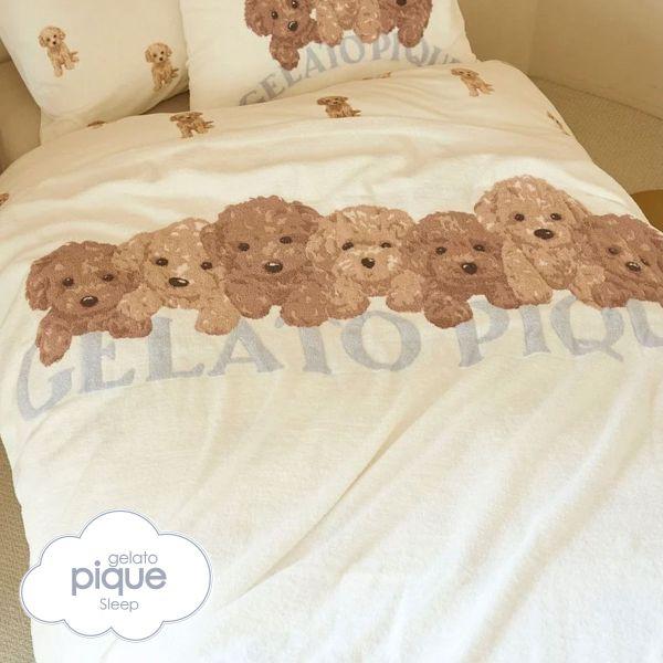 【新品】ジェラートピケスリープトイプードルジャガードピローケース ジェラートピケ スリープ トイプードルジャガードピローケース