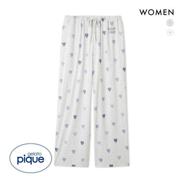 gelato pique ジェラートピケ レディース ハート柄ロングパンツ  