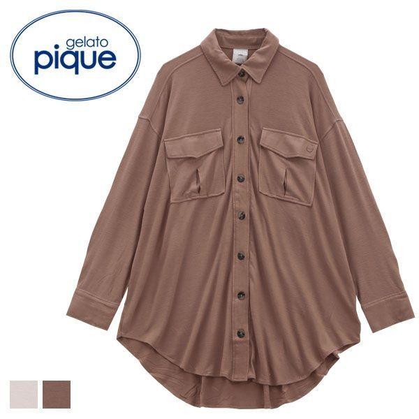 30 Off ジェラートピケ Gelato Pique レディース ピーチスキンシャツ