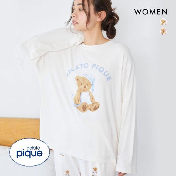 ジェラートピケ gelato pique レディース GOOD NIGHT BEAR柄ワン 