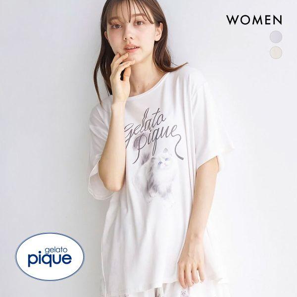 gelato pique ジェラートピケ レディース CATワンポイントT gelato pique ジェラートピケ レディース CATワンポイントT