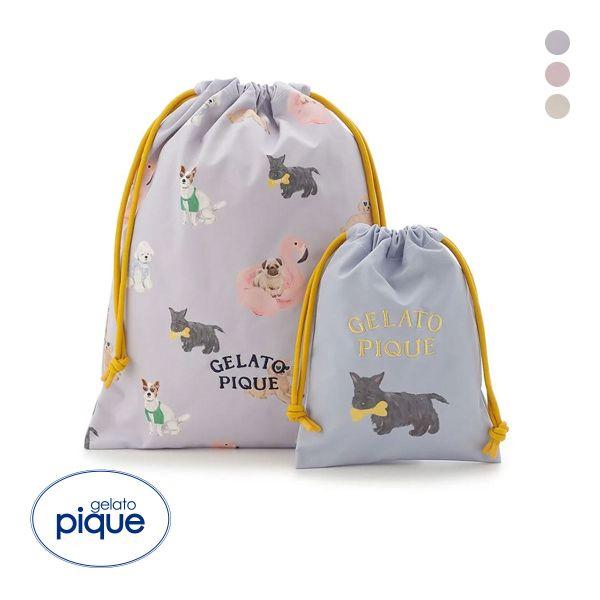 gelato pique ジェラートピケ SUMMER DOG柄巾着セット