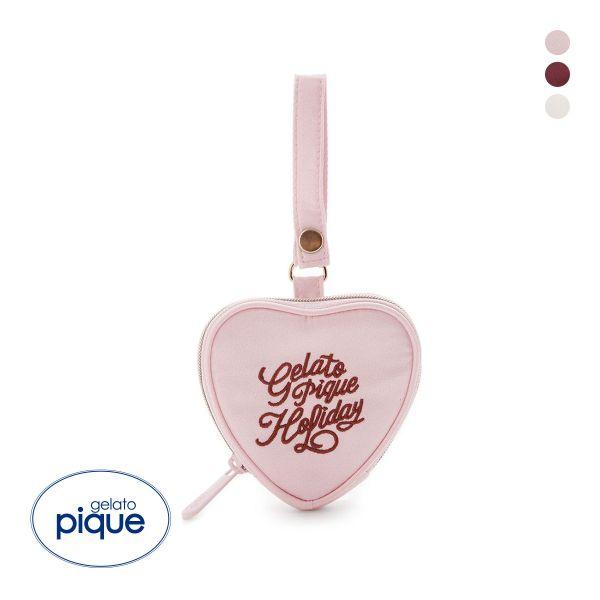 gelato pique ジェラートピケ HOLIDAY ハートミニポーチ gelato pique ジェラートピケ HOLIDAY ハートミニポーチ