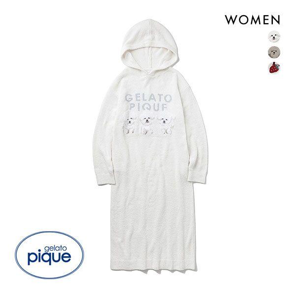 ジェラートピケ Gelato Pique レディース モチーフジャガードフード付きロングワンピース ジェラピケ パジャマ ルームウェア B52pwno Shirohato 白鳩 通販 Yahoo ショッピング